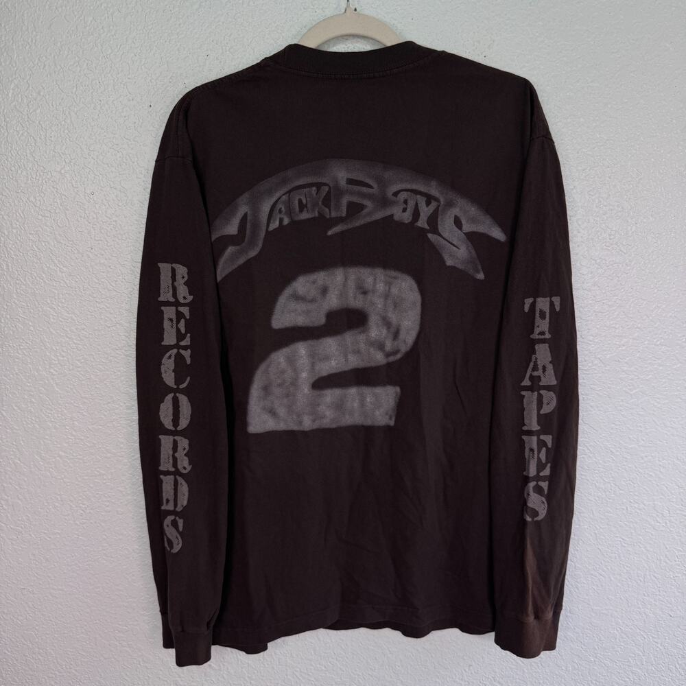 Cactus Jack JackBoys 2 Shirt Mens Large Tapes Records Travis Scott Brown